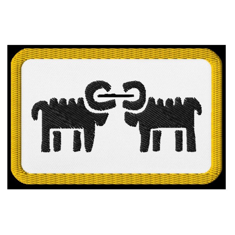 Embroidered patch logo
