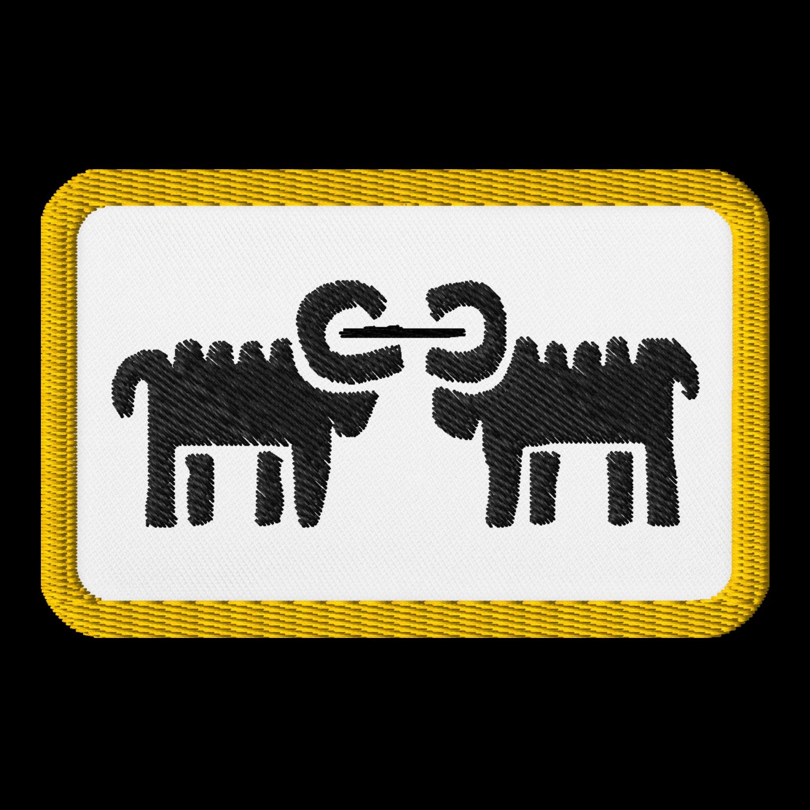 Embroidered patch logo